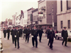 Vintage Photo of Harrison Fire Department Members in Parade