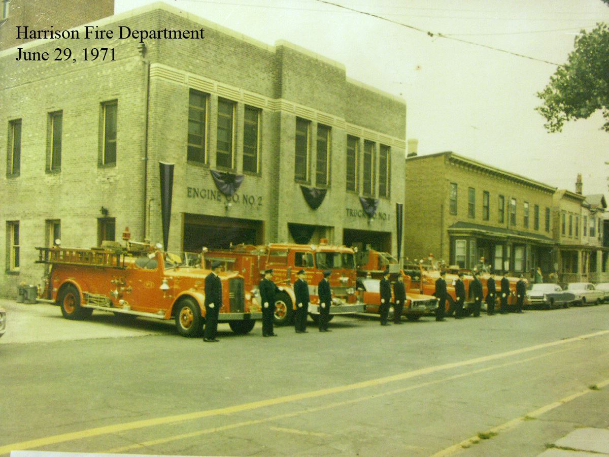Harrison Fire Department Members and Vehicles June 29, 1971