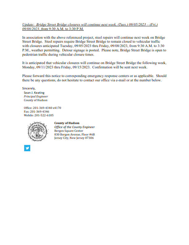 Update - Bridge Closing_001